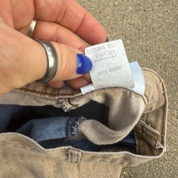 Vintage 80s OshKosh Two Tone Block V Yoke Midi A Line Jean Skirt Western 12 - Picture 8 of 10